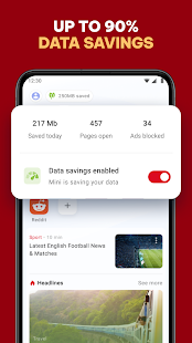 Opera Mini: Fast Web Browser Screenshot