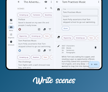 Novelist - Write novels Screenshot