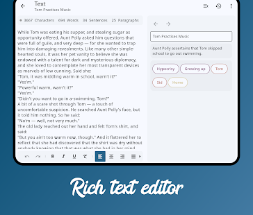 Novelist - Write novels Screenshot