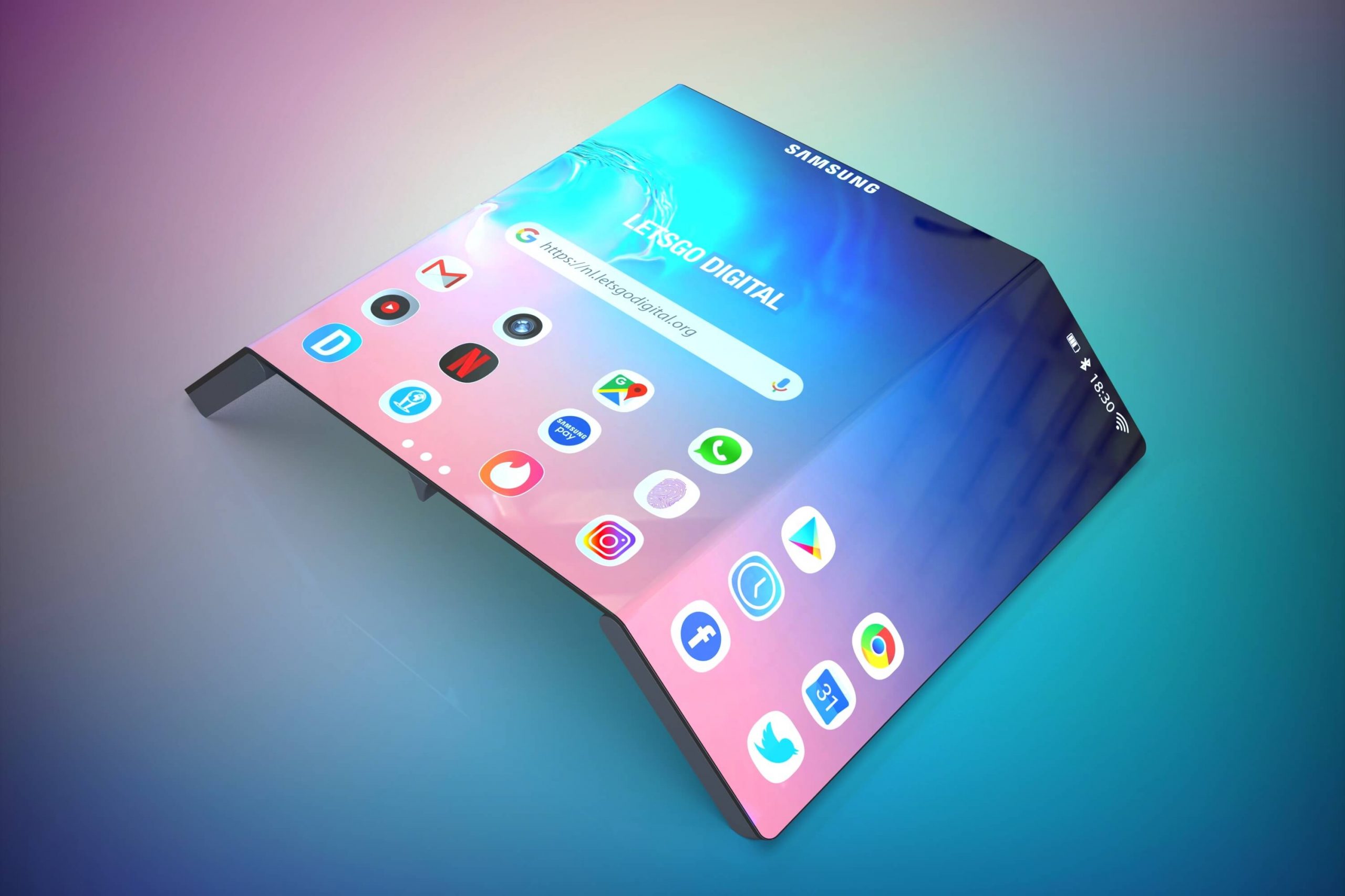 Samsung 'Double-Folding Foldable Smartphone