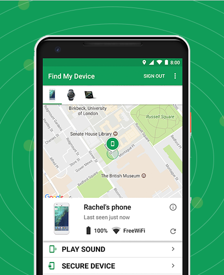 google find my phone