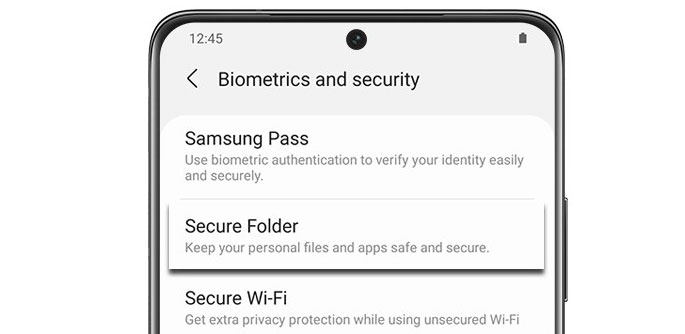 samsung secure folder steps