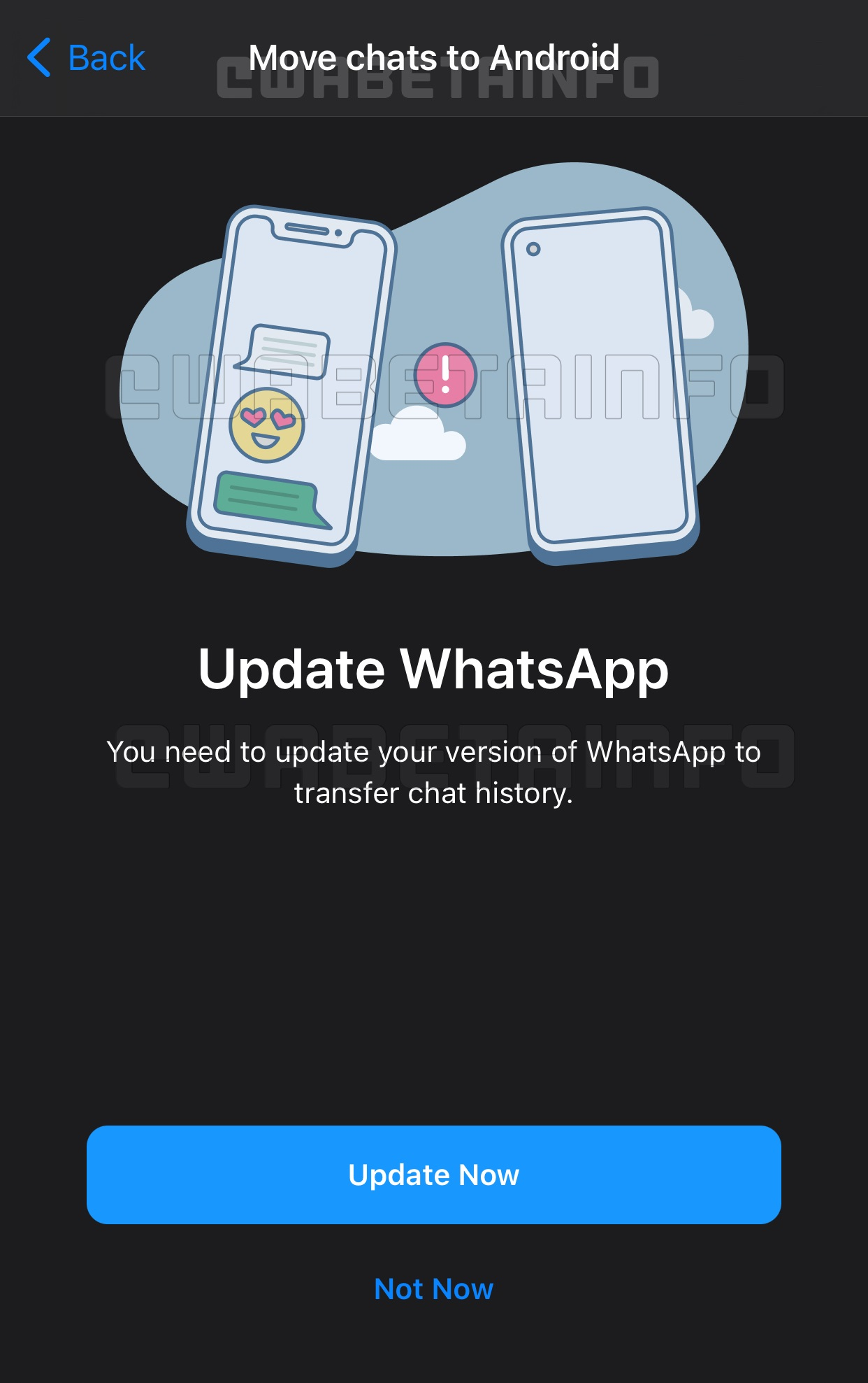 Move Chat To Android - Update Whatsapp